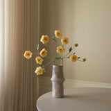 Yellow Four Heads Poppy Flower