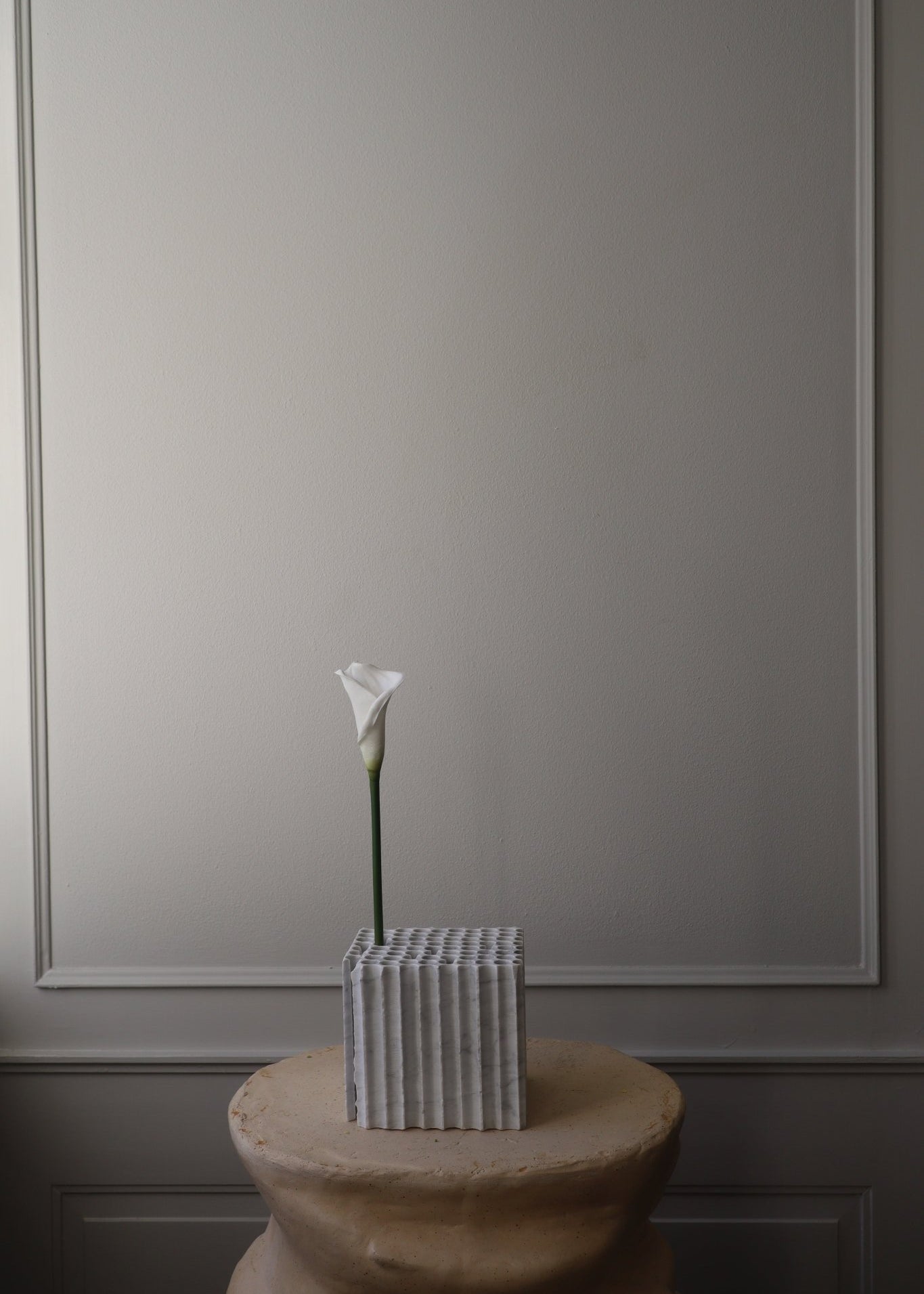 Artificial Marble Square Vase from Botané