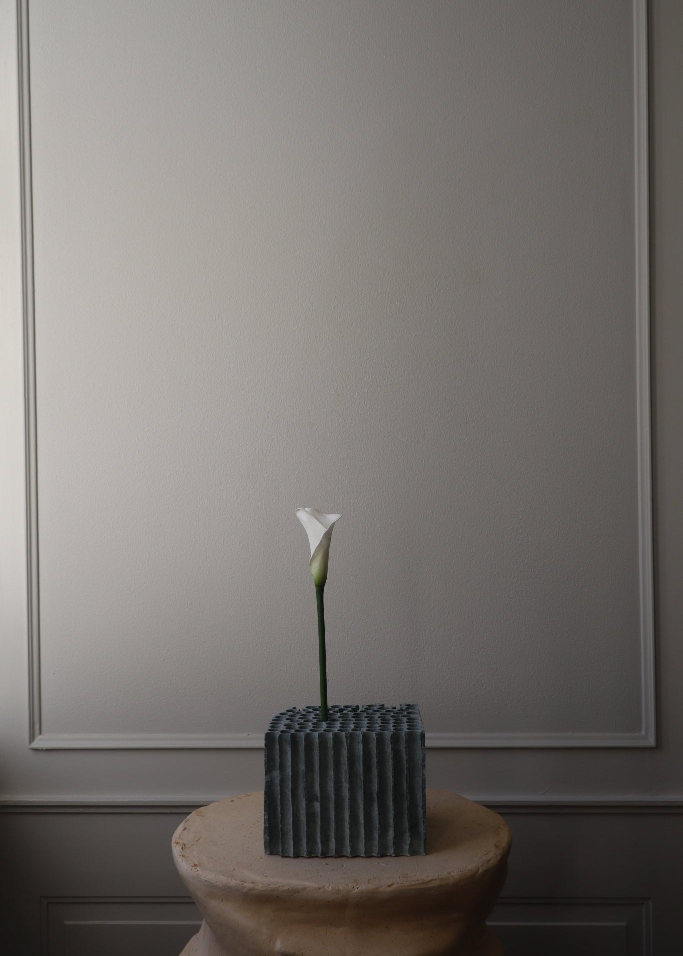 Artificial Marble Square Vase from Botané
