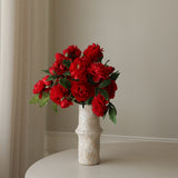 Dark Red Peony Bouquet