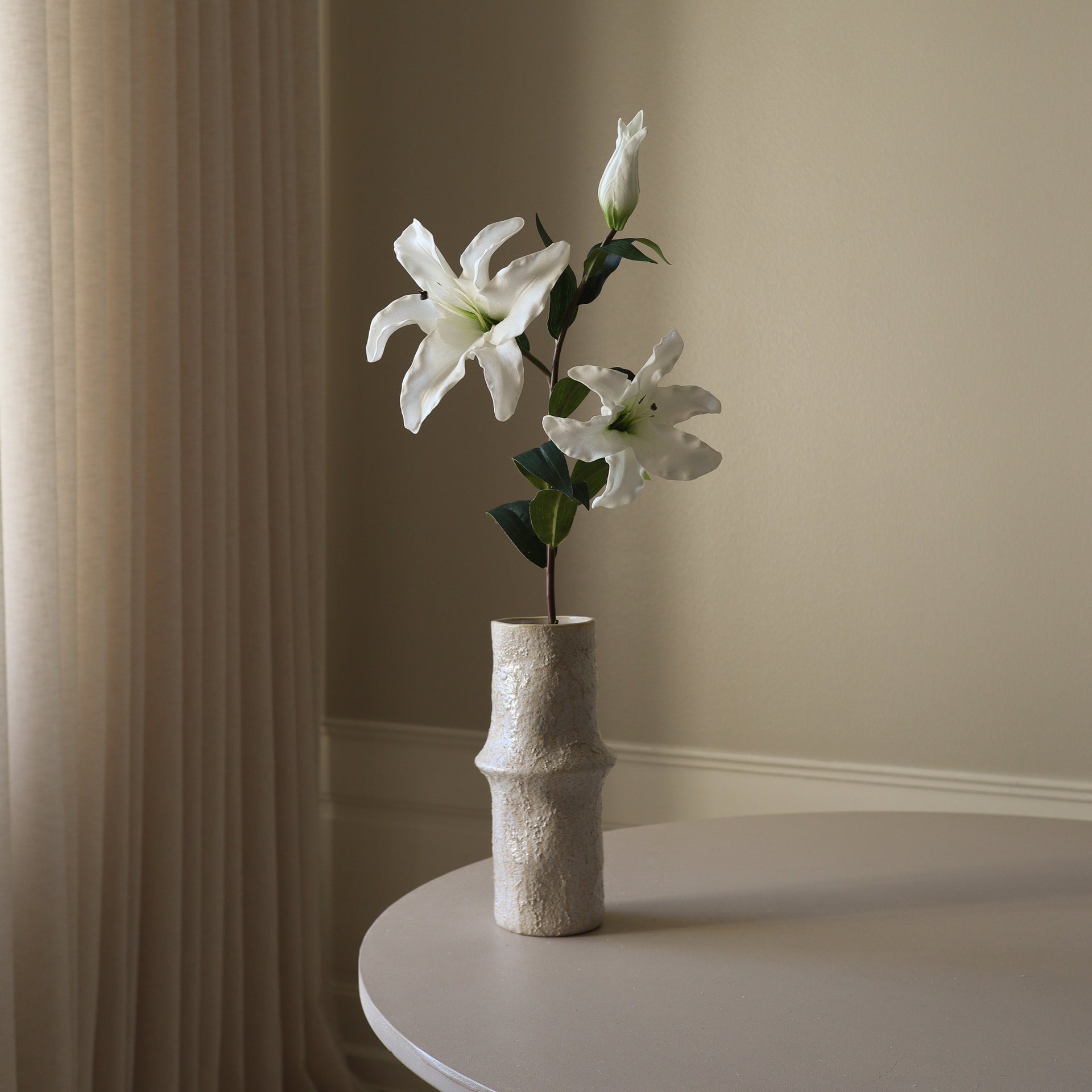 white lily atelier Shop Large Three Head Lily Flower from Botané
