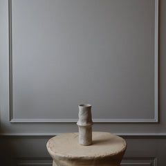Small Ceramic Earth Vase in Grey from Botané