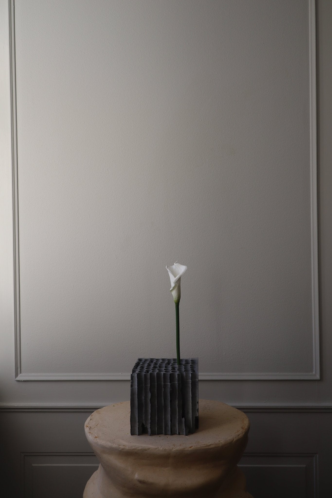 Artificial Marble Square Vase from Botané